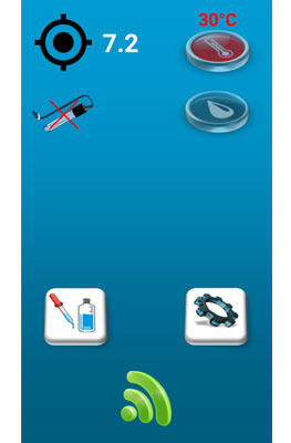 Ecran accueil pH aplication Swimbox Ecran accueil pH aplication Swimbox